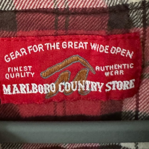 Vintage Marlboro Country Store Red Barn Coat Jacket Leather Trim - Picture 7 of 15